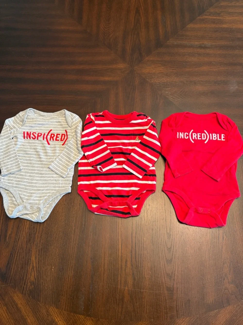 GAP Baby 3-Pack Long Sleeve Bodysuits Onesies 6-12M Bundle